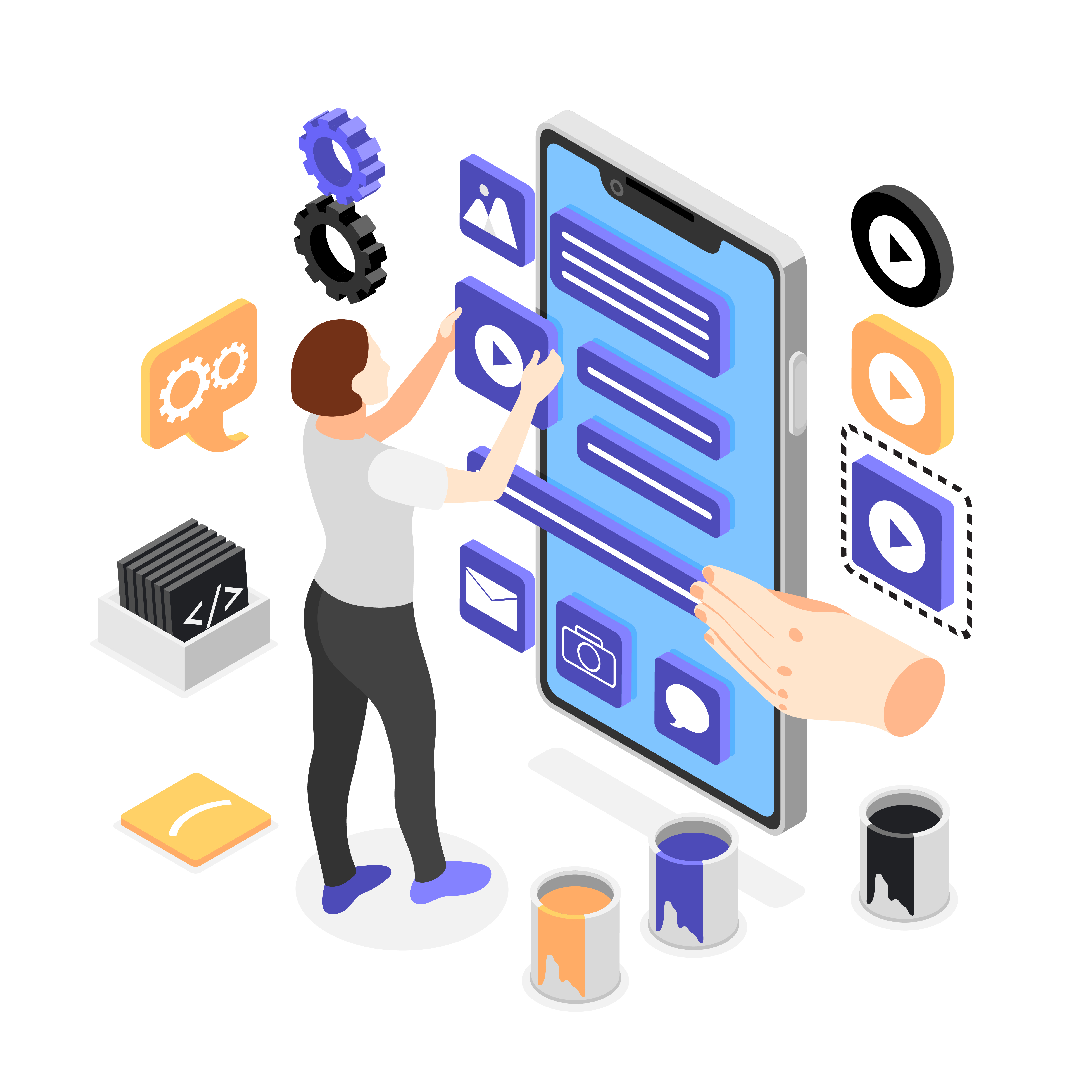 Mobile app interface design by Biovus UI/UX experts
